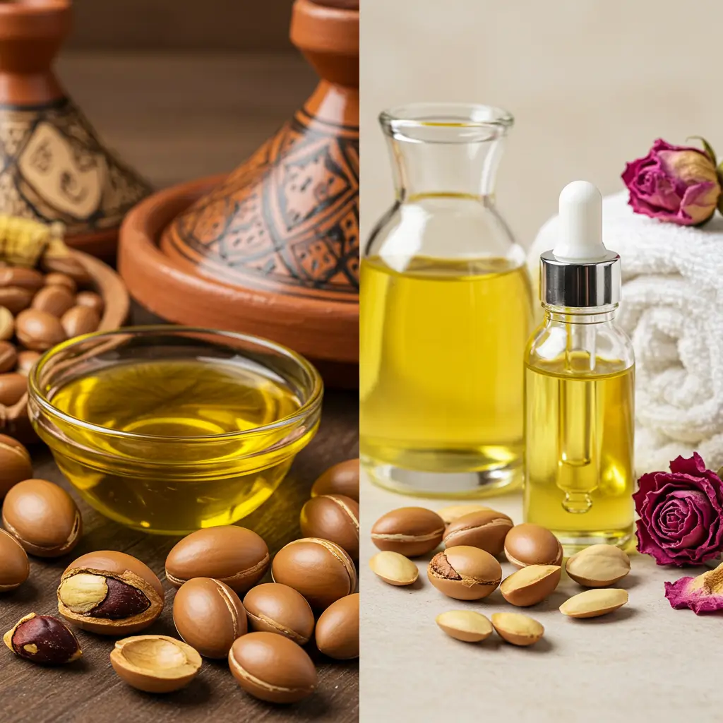 Moroccan Argan Oil for cooking and beauty. Learn how to use authentic