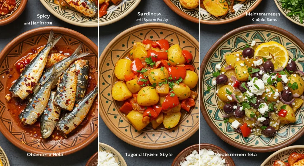 sardines in tomato sauce with bold spices, fresh herbs, and simple steps