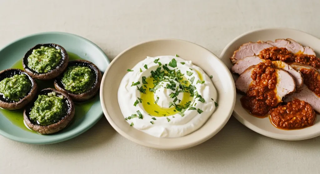 Moroccan Turkey Breast Recipe with Saffron Yogurt Sauce