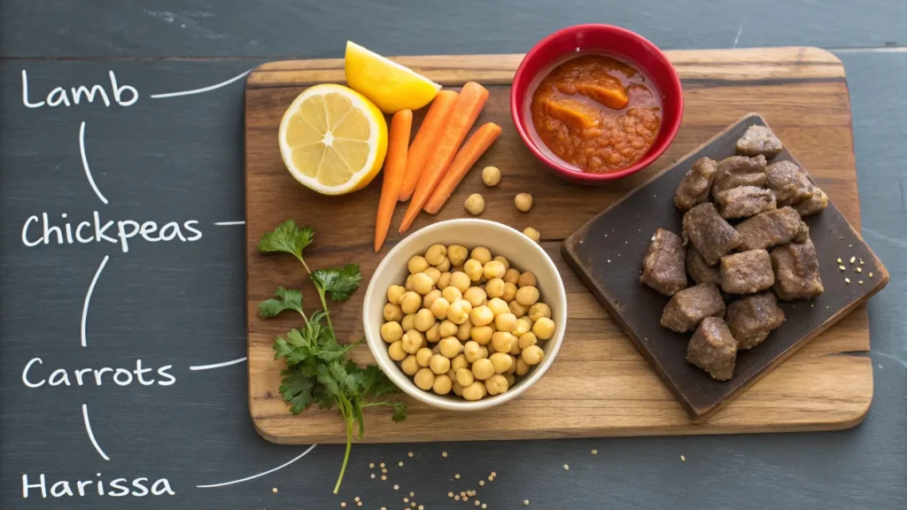 spiced Moroccan shredded beef made in a slow cooker