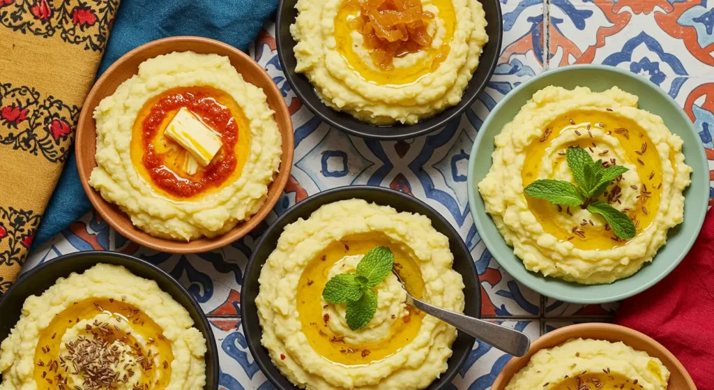Cheesy Mashed Potatoes with Moroccan Twist