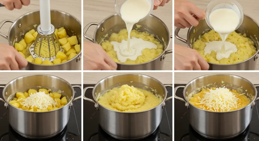 Silky cheesy mashed potatoes recipe