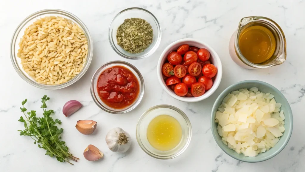 Discover the ultimate one-pot creamy tomato orzo recipe.