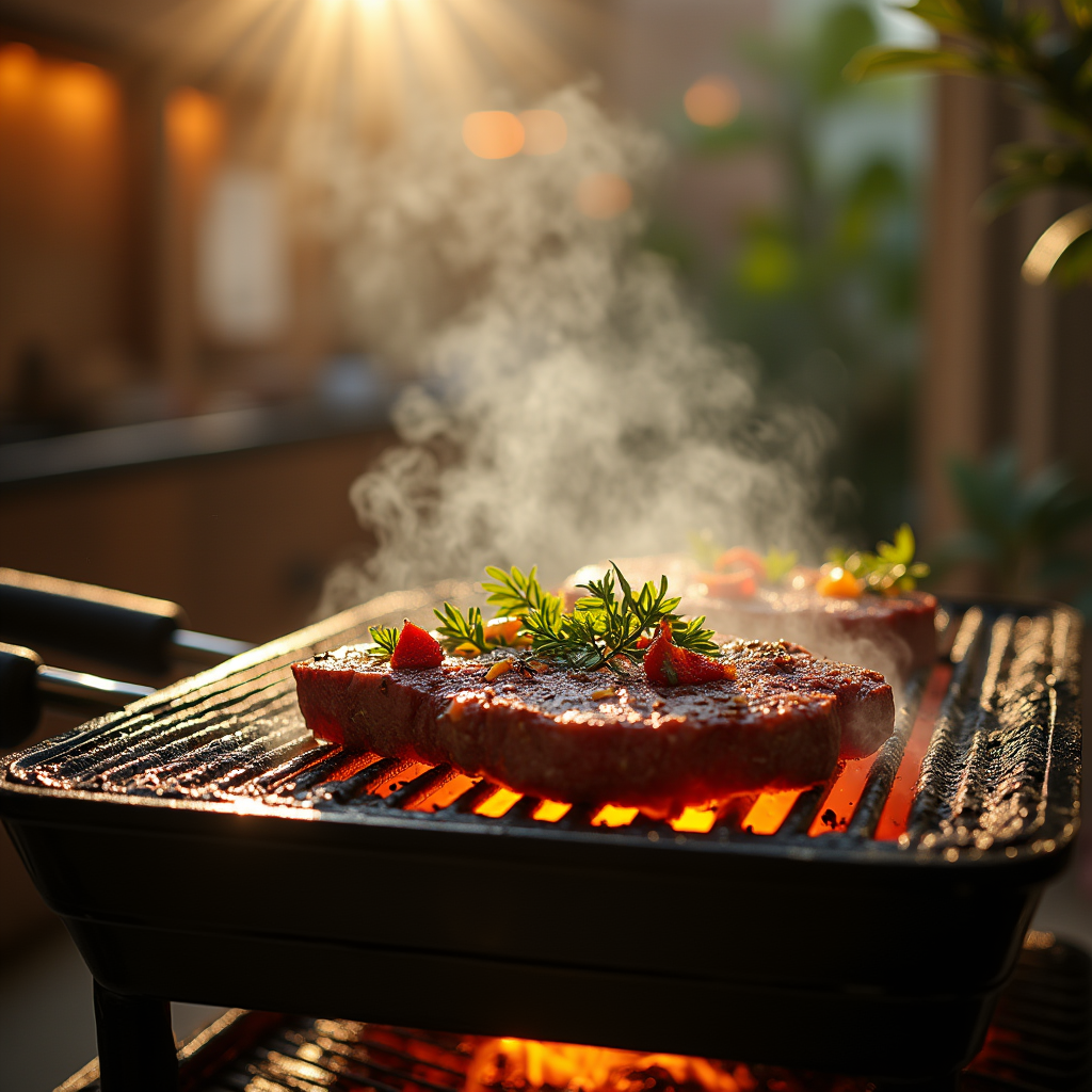 skirt steak on Ninja Grill