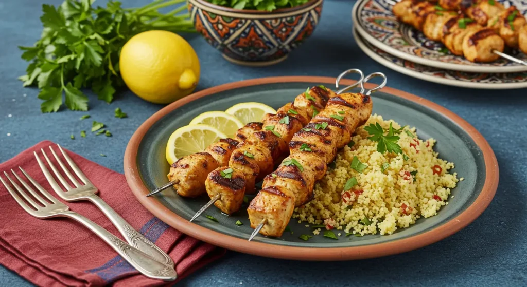 Grilled Chicken Skewers with an authentic spice blend