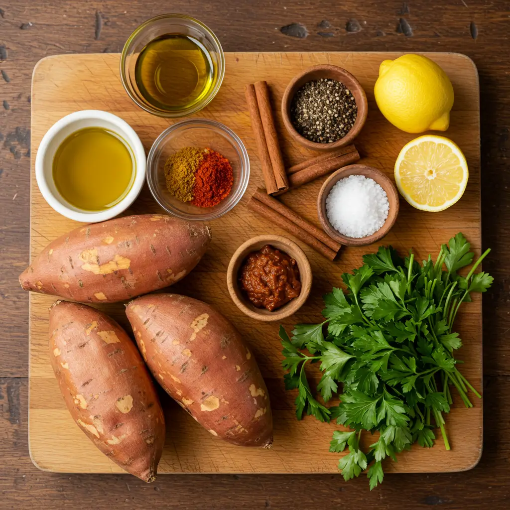 crispy air fryer sweet potato with bold Moroccan spices