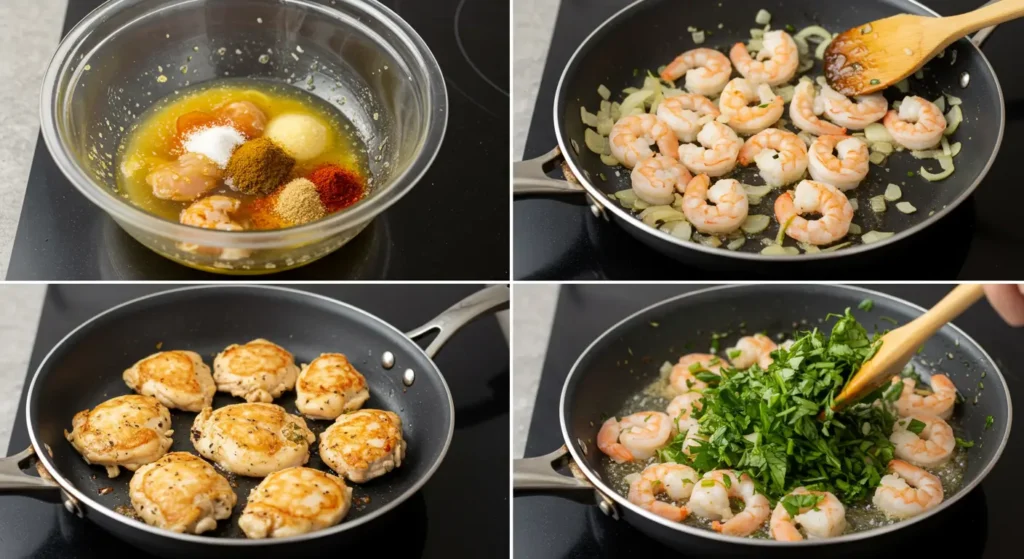 Chicken and Shrimp Recipes—easy, healthy