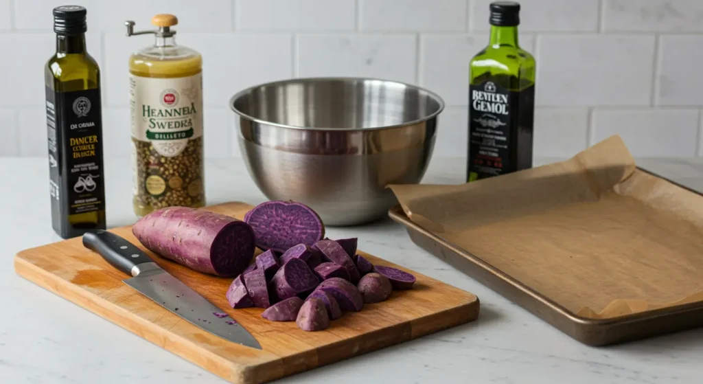 purple sweet potato recipe with Moroccan