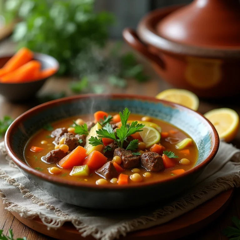 Moroccan Beef Vegetable Soup: A Traditional Recipe with Authentic Flavors