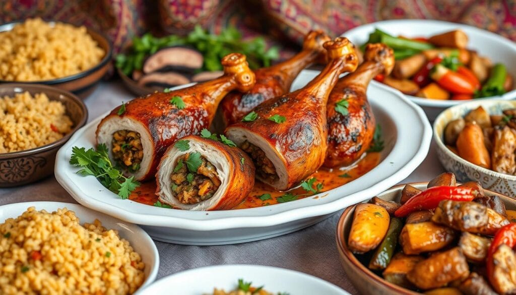 stuffed turkey legs