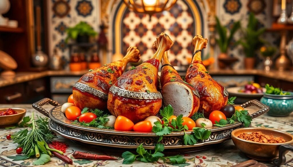 stuffed turkey legs