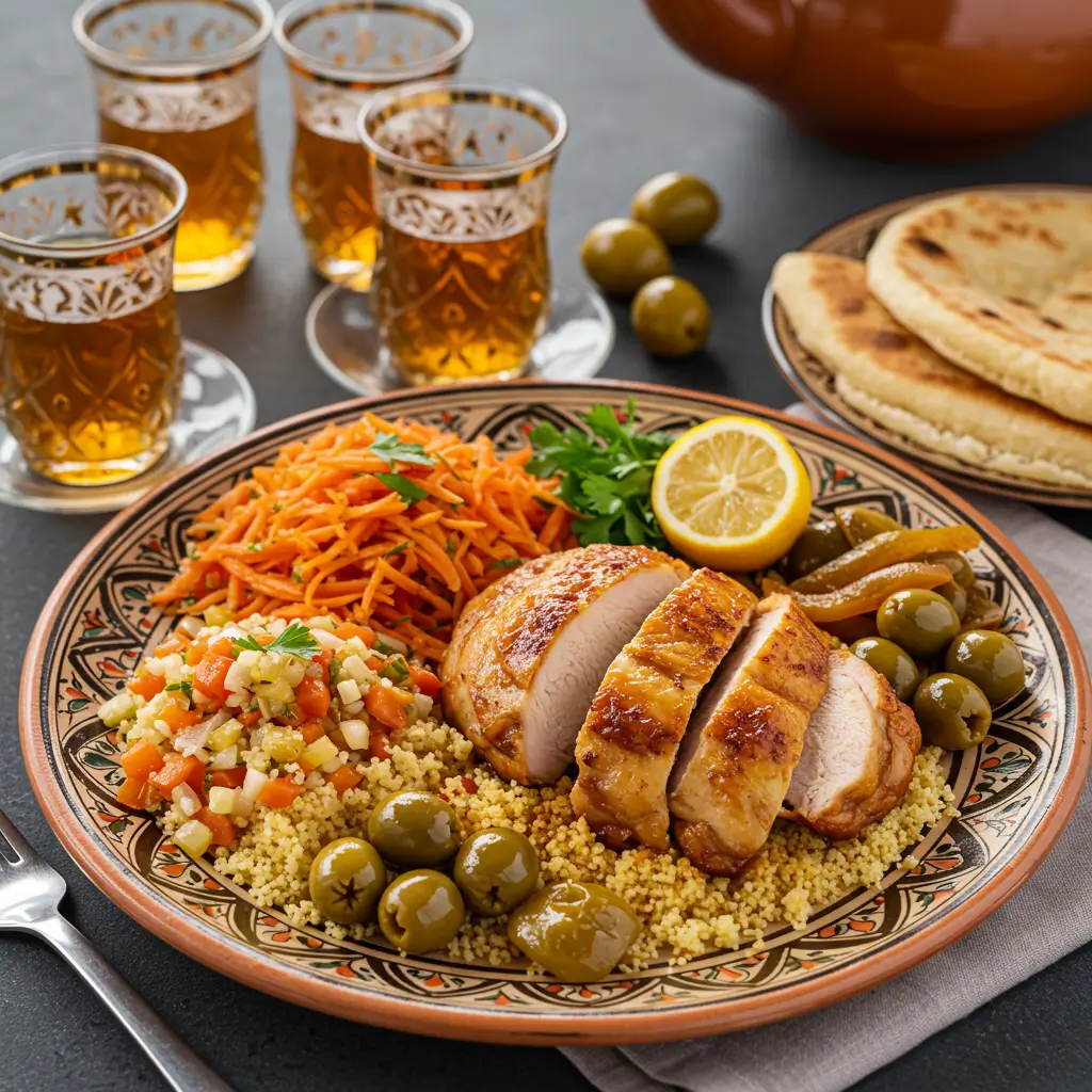 this juicy Moroccan roast chicken Near Me recipe crispy skin