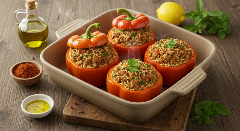 Ground Turkey Stuffed Peppers A Flavorful Moroccan Surprise