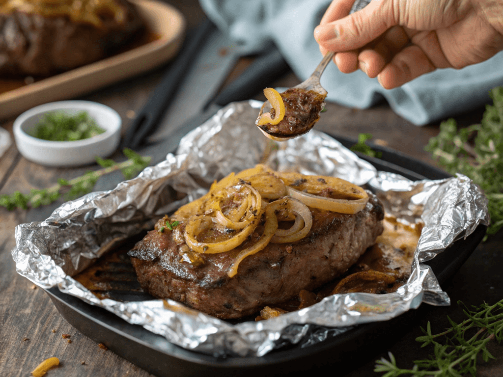 baked beef liver recipes with Moroccan spices caramelized onions
