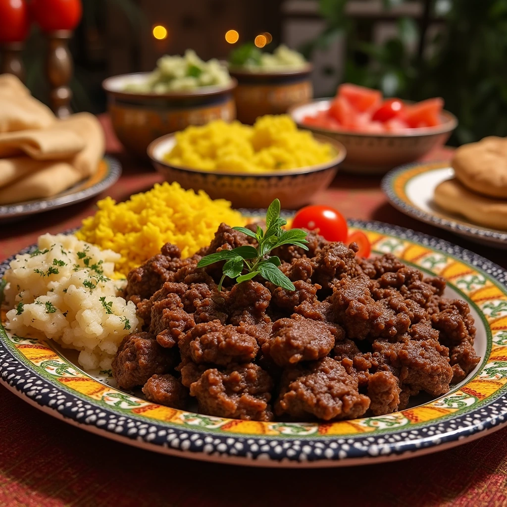 bold and flavorful Moroccan ground beef recipe