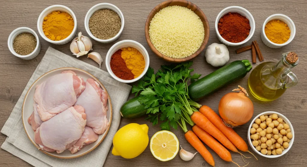 Chicken and Couscous Recipe packed with spices