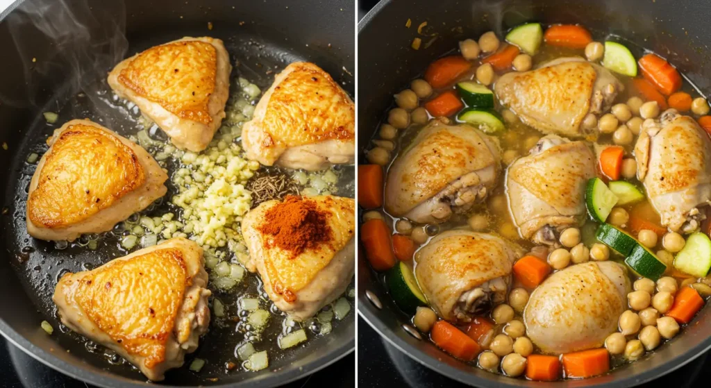 flavorful Chicken and Couscous Recipe packed with spices
