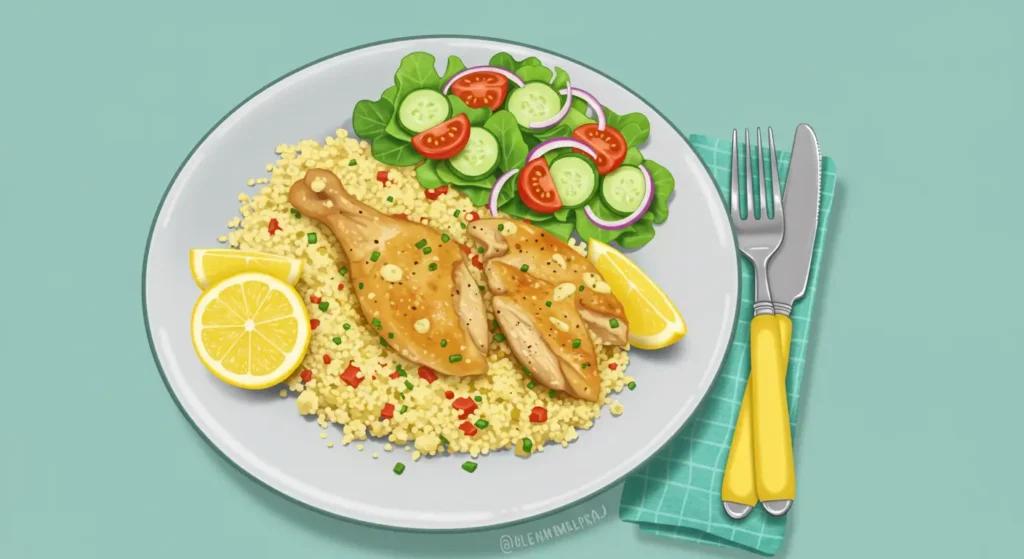 Chicken and Couscous Recipe packed and easy