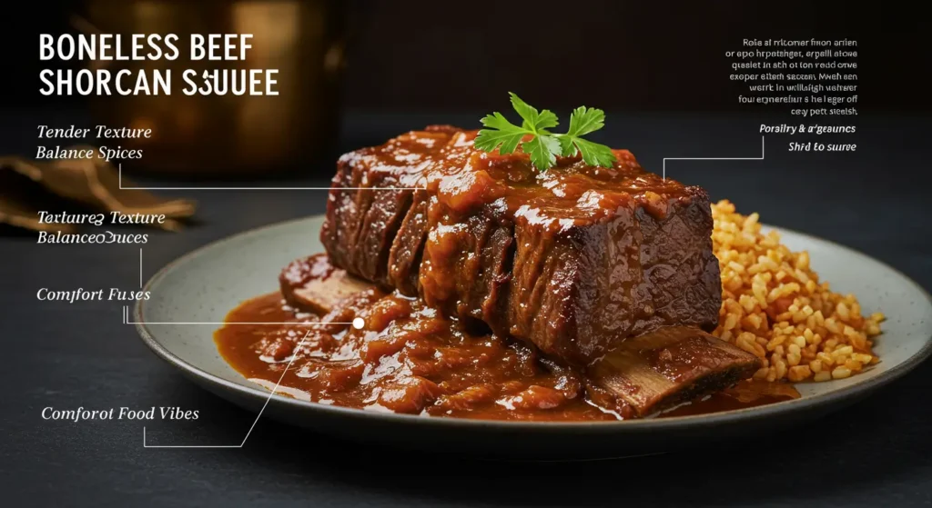 Boneless beef short ribs recipe with Moroccan spices—easy, tender