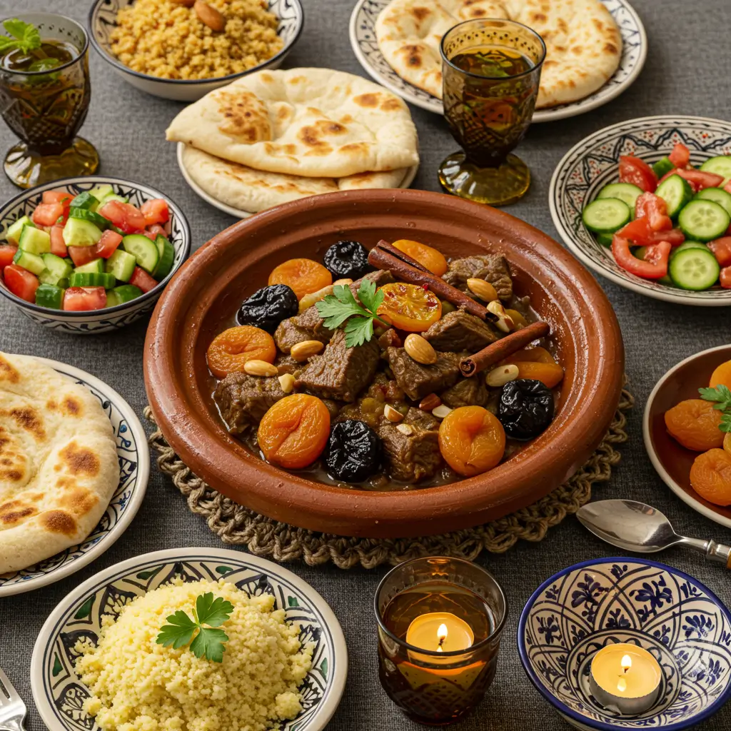beef tagine recipe—rich, slow-cooked flavors with Moroccan spices, apricots
