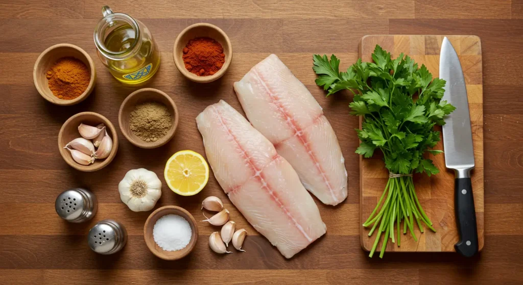 flavorful baked mahi mahi recipe with Moroccan spices