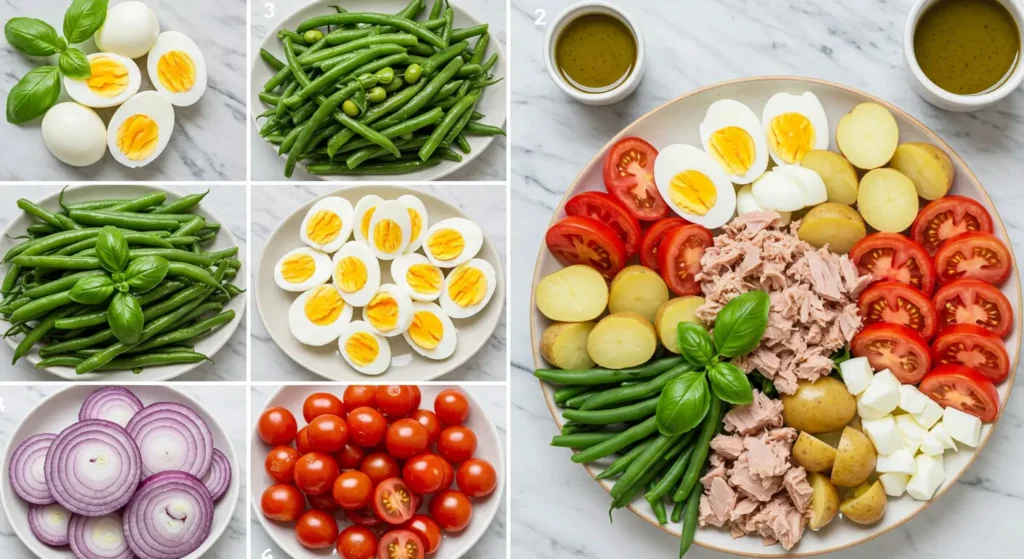 Niçoise Salad recipe with fresh ingredients