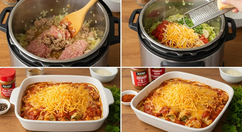 Instant Pot cabbage roll casserole recipe