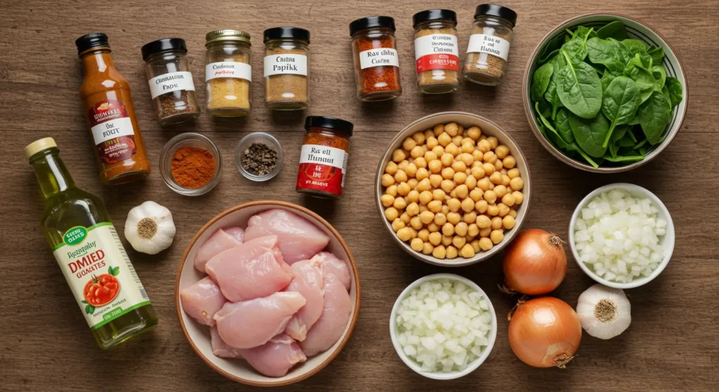 Turkey Breast with Chickpeas and Spinach