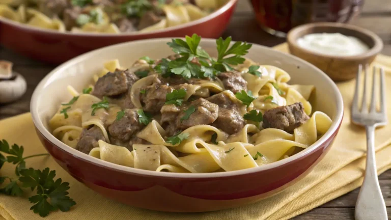 Easy Beef Stroganoff with a Moroccan Twist | Quick Weeknight Comfort