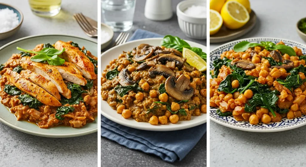 Turkey Breast with Chickpeas and Spinach